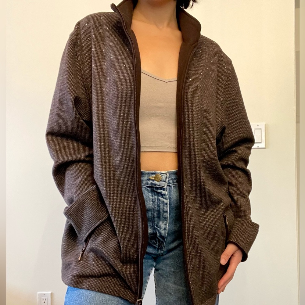 Vintage Brown Tweed Women’s Jacket